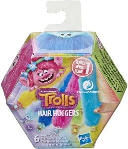 Dreamworks Trolls Hair Huggers Series 3 Toys, Surprise Collectibles, 6 ...