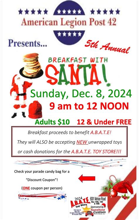 Breakfast with Santa, American Legion Post 42 Gillette, WY, 8 December ...