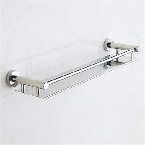 HANDY Heavy Duty Stainless Steel Bathroom Shelf, 1 Tier Stainless Steel ...