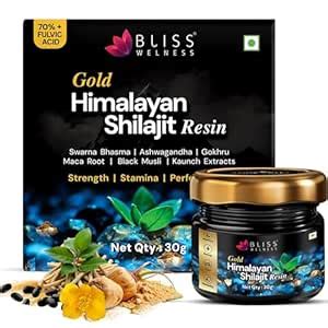 Bliss Welness Shilajit/Shilajeet Gold Resin, 30g | More Than 70% ...