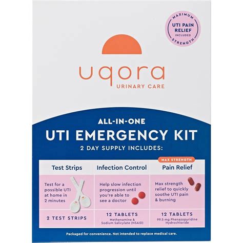 Uqora UTI Emergency Kit – Complete 3-in-1 Solution with Test Strips, I – Glam Global UK