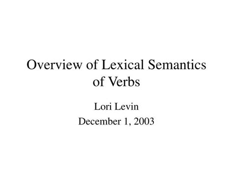 Image result for Lexical Semantics Examples