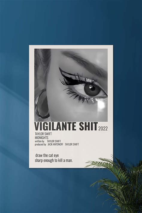 Vigilante Shit x Taylor Swift | Music Card | Music Artist Poster ...