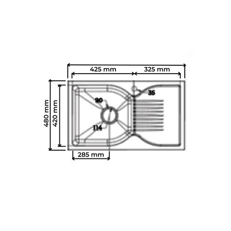 Futura Quartz Sink Natural Quartz Series FS 3219 NQ ( 32 x 19 inches ...