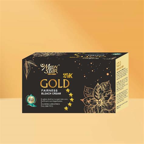 24k Gold Fairness Bleach Cream (300gm) - Moonstar Essentials