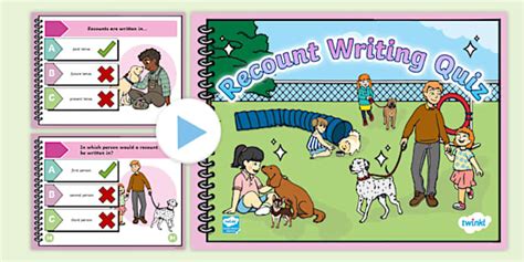 Recount Writing PowerPoint Quiz