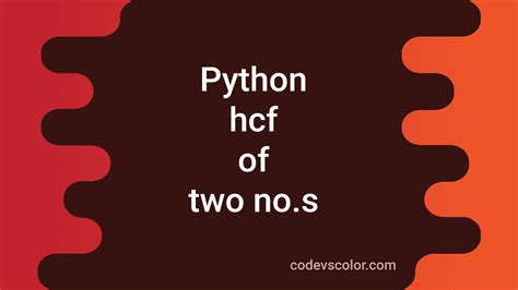 GCD of Two Numbers in Python without Formula 的图像结果