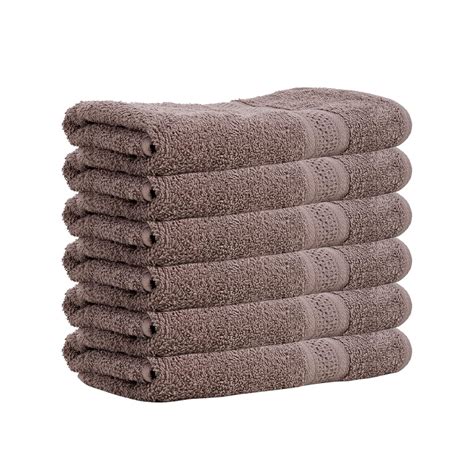 Exotic Elements Luxurious Hand Towels Set of 6, 100% Pure Cotton, Ultra ...