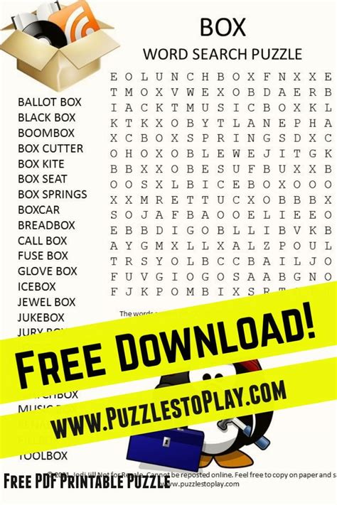 Image result for Word Puzzle Games Box