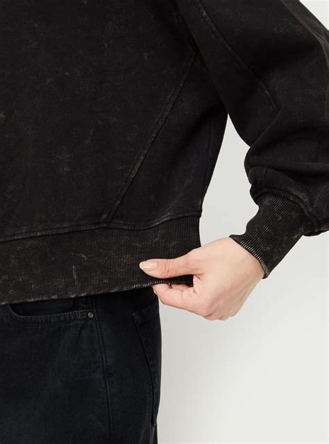 Buy Women Acid Washed Hooded Sweatshirt Online at just Rs. 1199.0 ...