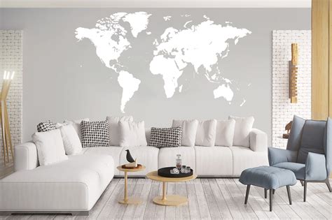 World Map Wall Decal Sticker 的图像结果