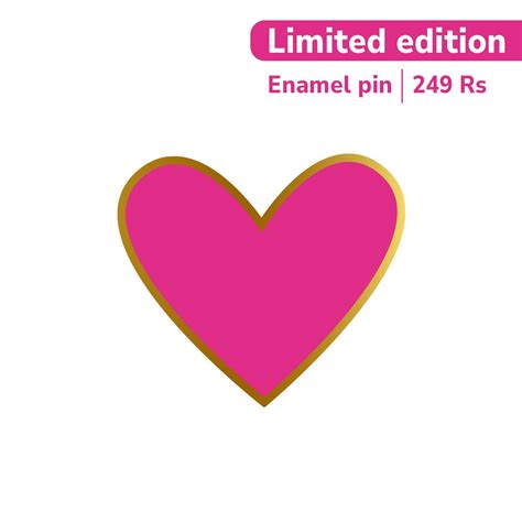 Barbie heart pin – Colourcharades