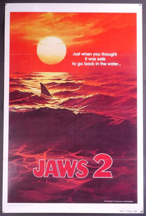 Original Jaws 2 Movie Poster