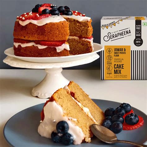 Buy SERAPHEENA JOWAR & SWEET POTATO BIG CAKE MIX - VANILLA POUND CAKE ...