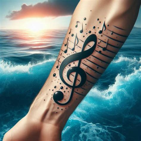 Image result for Music Note Tattoo Designs
