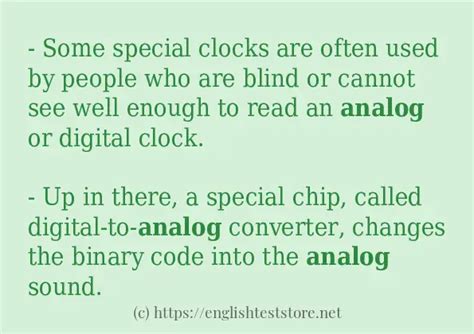 Analog Example 的图像结果