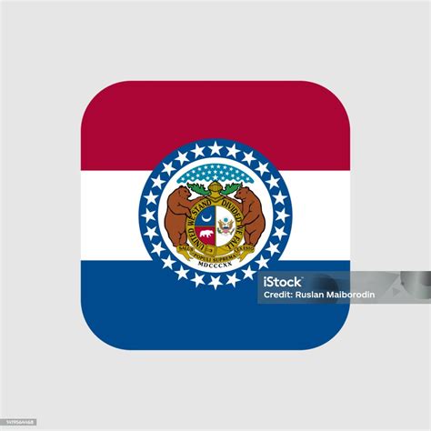 Missouri State Flag Vector Illustration Stock Illustration - Download ...