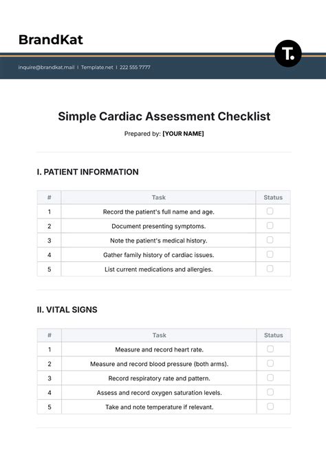 Free Assessment Checklist Templates, Editable and Printable