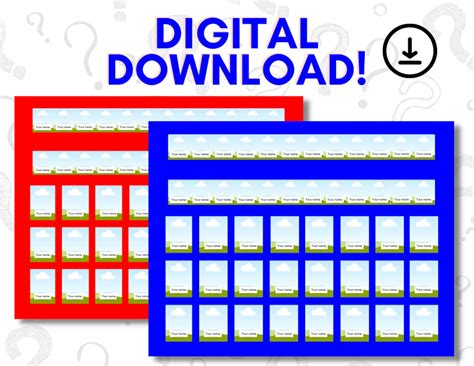Custom Editable Guess Who 2.0 - Printable Guess Who? - Guess Who 2.0 Sheets Template - Editable ...
