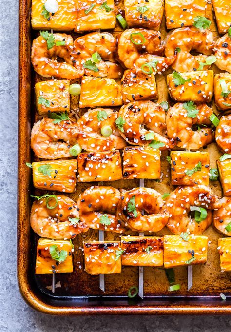 Teriyaki Shrimp and Pineapple Skewers - Recipe Runner