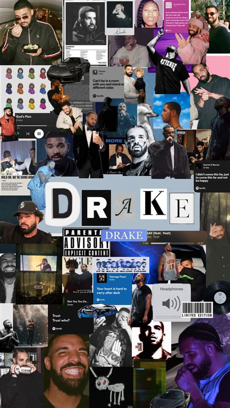 #drake #drakeablums#vibes #music #wallpaper #collage in 2024 | Drake ...