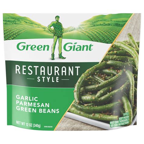 Green Giant Restaurant Style Garlic Parmesan Green Beans, 12 oz Bag ...