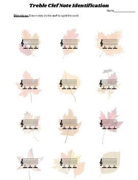 Image result for Interval Identification Notes Treble Clef