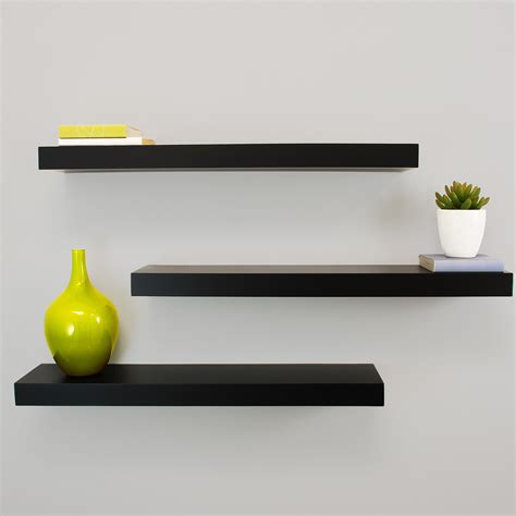 Contemporary Floating Wall Shelves | Home Decorating