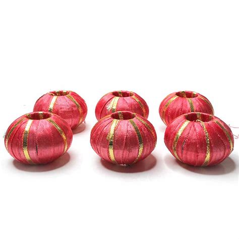 Big Size Rani Pink Color Beads Pack Of 10 – Adikala - Craft Store