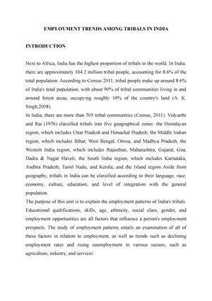 Tribal Conflicts IN India- Causes AND Effects - Diploma in Tribal ...