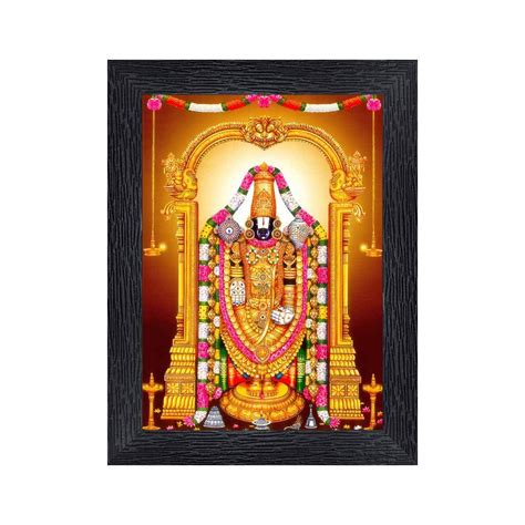 Tirupati Balaji - Lord Venkateswara Religious Wood Photo Frames ...