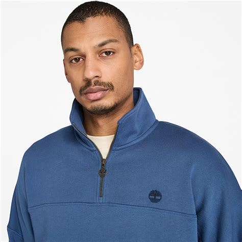 Quarter-Zip Sweatshirt for Men in Dark Blue