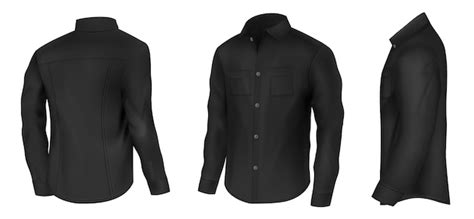 Mens classic black shirt | Free Vector