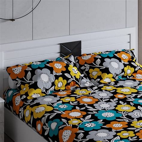 Buy Everyday Essentials 3Pcs Printed Queen Bedsheet Set from Home ...