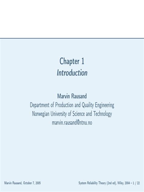 Image result for Introduction to Reliability Engineering