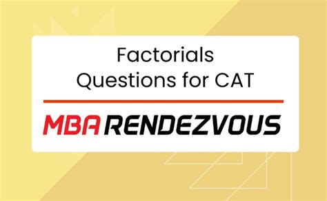 16+ Factorials Questions for CAT with SOLUTIONS