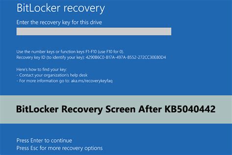 Image result for BitLocker Recovery Screen