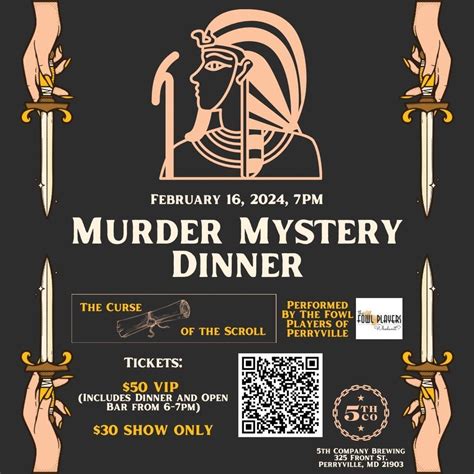 Murder Mystery Night w/ Fowl Players of Perryville (The Curse of the ...