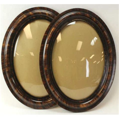 Antique Oval Picture Frame With Bubble Glass at Hayden Marr blog