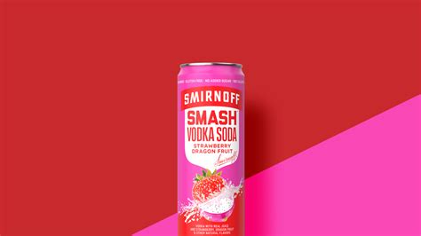 Smirnoff Smash Vodka Soda Strawberry Dragonfruit | Smash Vodka Soda ...