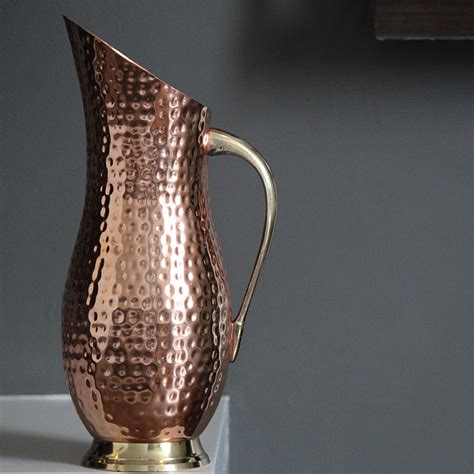 Pure Handcrafted Copper Jug – Indian Bartan