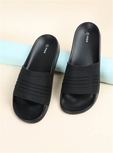 Buy Men Textured Sliders Online at just Rs. 499.0 - 1000015164925 | Max ...