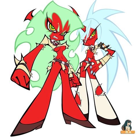 kneesocks and scanty (panty & stocking with garterbelt) | Danbooru