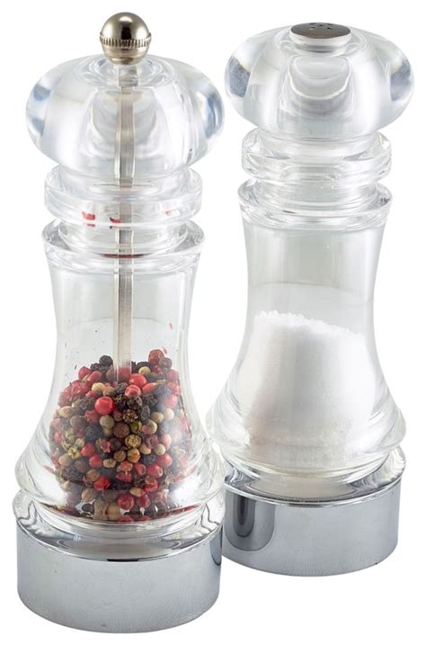 Acrylic Pepper Mill & Salt Shaker Set - Catering Products Direct