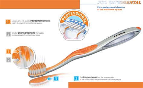 Buy TRISA Pro Interdental Soft Toothbrush | Intergarted Tongue cleaner ...