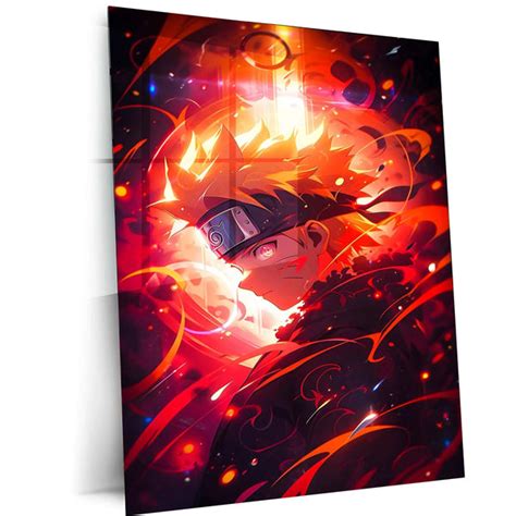 Kawaii Naruto Metal Poster | Cute Anime Wall Art | Adorable Ninja Aest ...
