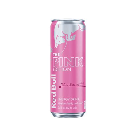 Red Bull Pink Edition Energy Drink Wild Berries 12 fl oz can with 114mg ...