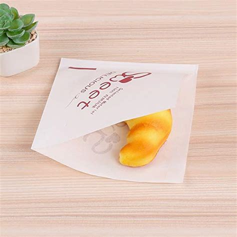SONGLOU 100 Pcs 15x15cm Trigonometric Kraft Paper Bag Donuts Sandwich ...