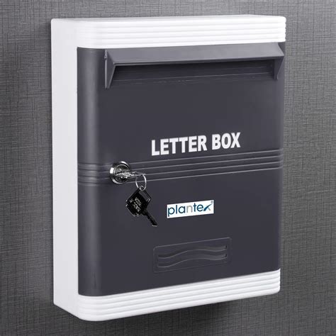 Plantex Durable Plastic Letter Box/Suggestion Box for Office/Post Box ...