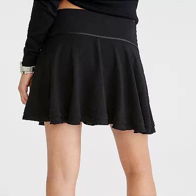 Juniors' Aeropostale Solid Drop Waist Mini Skirt